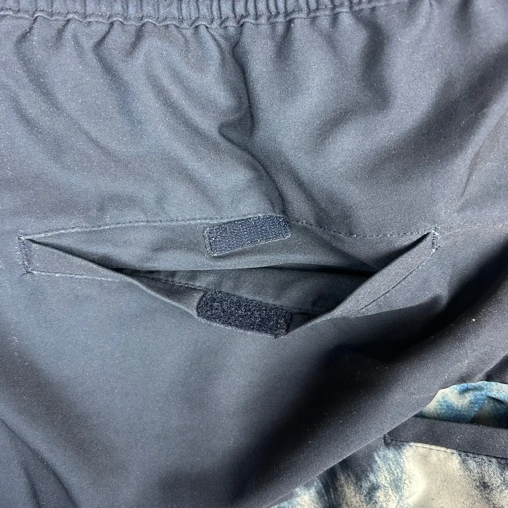 Huk Performance Fishing Swim Trunks Mens 3XL Navy Blue White Tie Dye H2000143